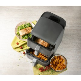 DOMO Podwójna frytkownica beztłuszczowa 3,5+6,5 l DO549FR
