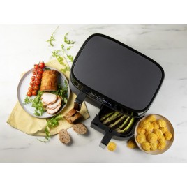 DOMO Podwójna frytkownica beztłuszczowa 4+4 l DO552FR