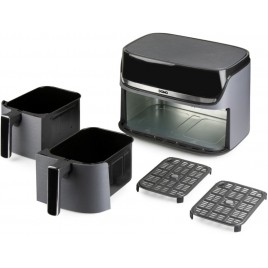 DOMO Podwójna frytkownica beztłuszczowa 4+4 l DO552FR