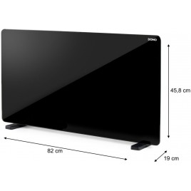 DOMO Szklany konwektor elektryczny z Wi-Fi DO7356CH