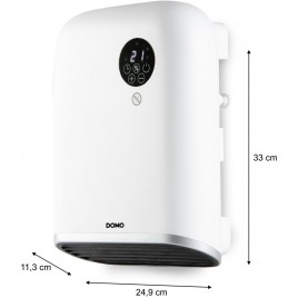 DOMO Elektryczny grzejnik łazienkowy DO7357F