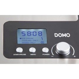 DOMO Maszyna do lodów z kompresorem (2l/180W) DO9207I