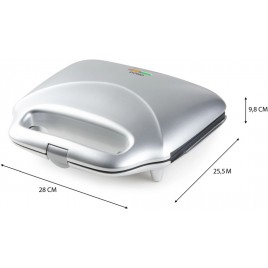 DOMO Opiekacz do 2 XL kanapek - srebrny DO9267C