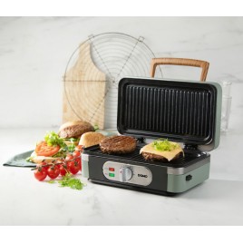 DOMO Opiekacz / Grill / Gofrownica 3w1 - zielony DO9276C