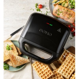 DOMO opiekacz XL 3w1 do kanapek / gofrów / grillowania DO9291C
