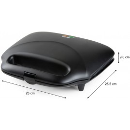 DOMO Opiekacz do 2 XL kanapek - czarny DO9297C