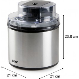 DOMO Maszynka do lodów z pojemnikiem chłodzącym - 2 L DO9302I