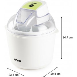 DOMO Maszynka do lodów z pojemnikiem chłodzącym – 1,5 L DO9304I