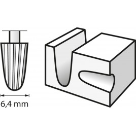 DREMEL Frez szybkotnący 6,4 mm 26150117JA