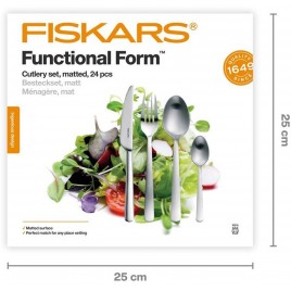 Zestaw sztućców Fiskars 24 szt., matowe wykończenie 1071624