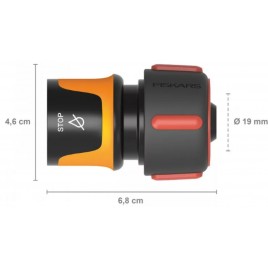 Fiskars Comfort Szybkozłącze ze stopem STOP 19 mm (3/4”) 1027081