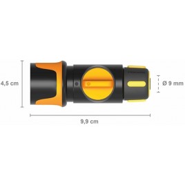 Fiskars Comfort Szybkozłącze z zaworem regulacyjnym On/Off 9 mm (3/8”) 1027085
