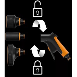 Fiskars Comfort Uchwyt pistoletu do podlewania, sterowanie przednie 1065490