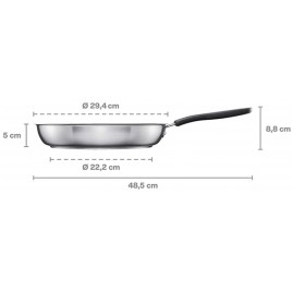 Fiskars Patelnia z powierzchnią ceramiczną 28cm 1072312