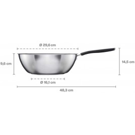 Fiskars Patelnia wok z ceramiczną powierzchnią 28cm 1072313