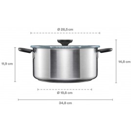 Fiskars Garnek z pokrywką 5L Stal nierdzewna 1072317