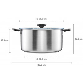 Fiskars Garnek z pokrywką 7L Stal nierdzewna 1072318