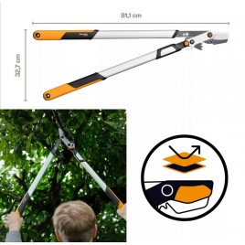 Fiskars DualAction™ LX108 Nożyce do grubych gałęzi dwuostrzowe (81,1 cm) 1080133