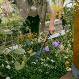 Fiskars OneClick Wąskie metalowe grabie (12 cm) 1080682