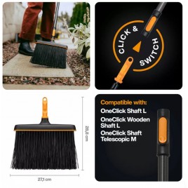 Fiskars OneClick Wąska miotła (27,1 cm) 1080699