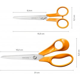 Fiskars Classic Zestaw nożyczek 21 cm + 16 cm 1082450