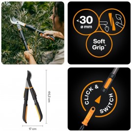 Fiskars OneClick Dwupłaszczyznowe nożyce do grubych gałęzi (44,2 cm) 1082707