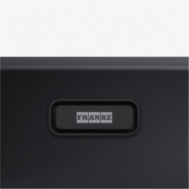 Franke Colorline ukryty przelew -czarny mat, kwadratowy 112.0734.738