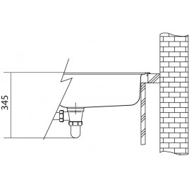Franke Urban UBG 611-86, 860 × 500 mm, Zlewozmywak z Fragranitu, kaszmir 114.0700.110