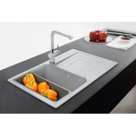 Franke Urban UBG 611-86, 860 × 500 mm, Zlewozmywak z Fragranitu, kaszmir 114.0700.110