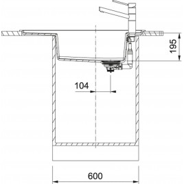 Franke Fresno FSG 611, zlewozmywak, Fragranit+ Kamienny Szary 114.0638.128