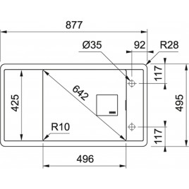 Franke Fresno FSG 611, zlewozmywak, Fragranit+ Czarny mat 114.0633.153