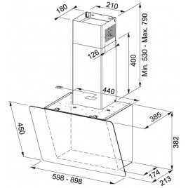 Franke Smart Vertical 2.0 FPJ 915 V BK/DG Czarne szkło 330.0573.295