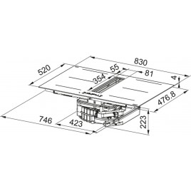 Franke FMA 8352 R HI Okap -czarne matowe szkło/biała grafika 340.0731.877