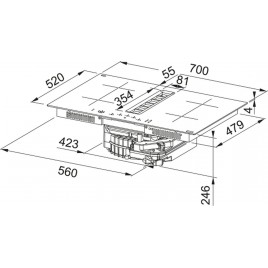 Franke FSM 7072 4RC HI Okap -czarne szkło/biała grafika 340.0731.892