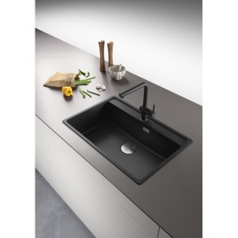 Franke Maris MRG 610-72 RTL, 760x510 mm, Zlewozmywak, Fragranit, Czarny mat 114.0661.768