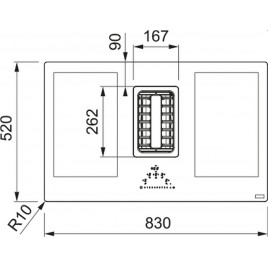 Franke Płyt zintegrowany z okapem Maris 2gether FMA 839 HI 340.0595.364