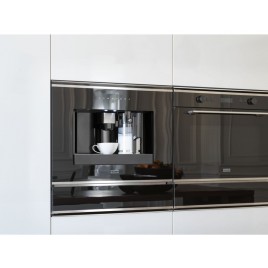 Franke Mythos FMY 45 CM XS Ekspres do zabudowy, Stal szlachetna/Czarne szkło 131.0627.473