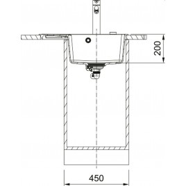 Franke Centro CNG 611-62 TL, 620x500 mm, zlewozmywak, Fragranit, Onyx 114.0633.129