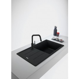 Franke Lina U pull-out Bateria kuchenna, Czarny mat 115.0728.477