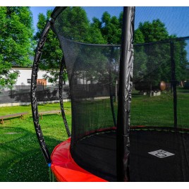 G21 SpaceJump Trampolina, 366 cm, czerwona, z siatką ochronną + darmowa drabinka 69042690