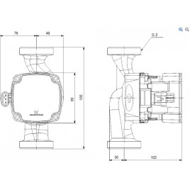 Grundfos ALPHA1 GO 32-60 180 220-240V 9H AC0 Pompa obiegowa 93074167 Grundfos ALPHA1 GO 32-60 180 220-240V 9H AC0 Pompa obiegowa 93074167