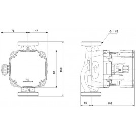 Grundfos ALPHA1 GO 25-60 130 220-240V 9H AC0 Pompa obiegowa 93074171