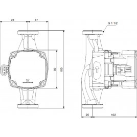 Grundfos ALPHA1 25-80 180 220-240V 9H AC0 Pompa obiegowa 93074177