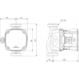 Grundfos ALPHA1 GO 20-40 130 220-240V 9H AB0 Pompa obiegowa 93074187
