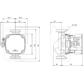 Grundfos ALPHA2 GO 25-60 130 220-240V 9H AF0 Pompa obiegowa 93074218