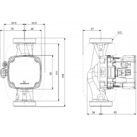 Grundfos ALPHA2 GO 32-75 180 220-240V 9H AG0 Pompa obiegowa 93074274