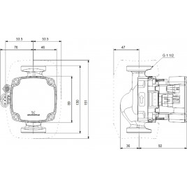 Grundfos ALPHA2 GO K 25-75 130 220-240V 9H AG0 Pompa obiegowa 93074277