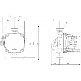 Grundfos ALPHA2 GO 15-75 130 220-240V 9H AG0 Pompa obiegowa 93094215