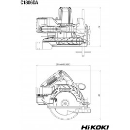 HiKOKI C1806DAW4Z Akumulatorowa ręczna pilarka tarczowa 165mm (18V/bez akumulatora)