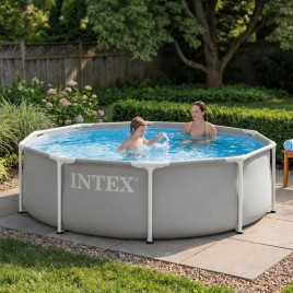 INTEX PRISM FRAME Okrągły basen 305 × 76 cm z filtrem kartuszowym 220-240V 26702ND